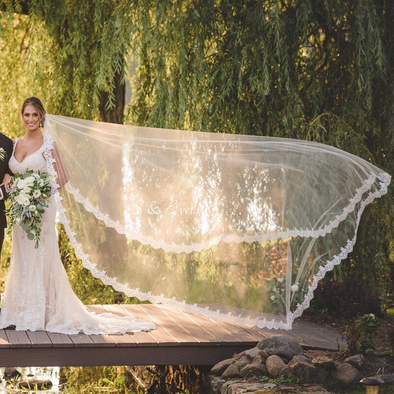 Mantilla Wedding Veil Etsy