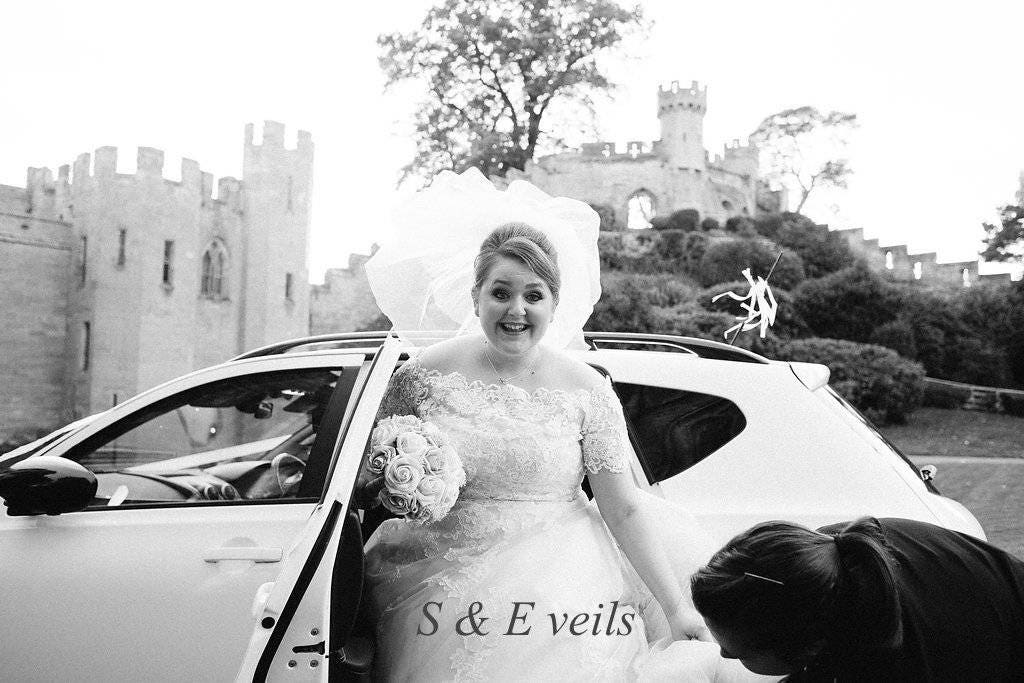 3Tier Bubble Wedding Veil, Wedding veil, bridal veil, wedding veil