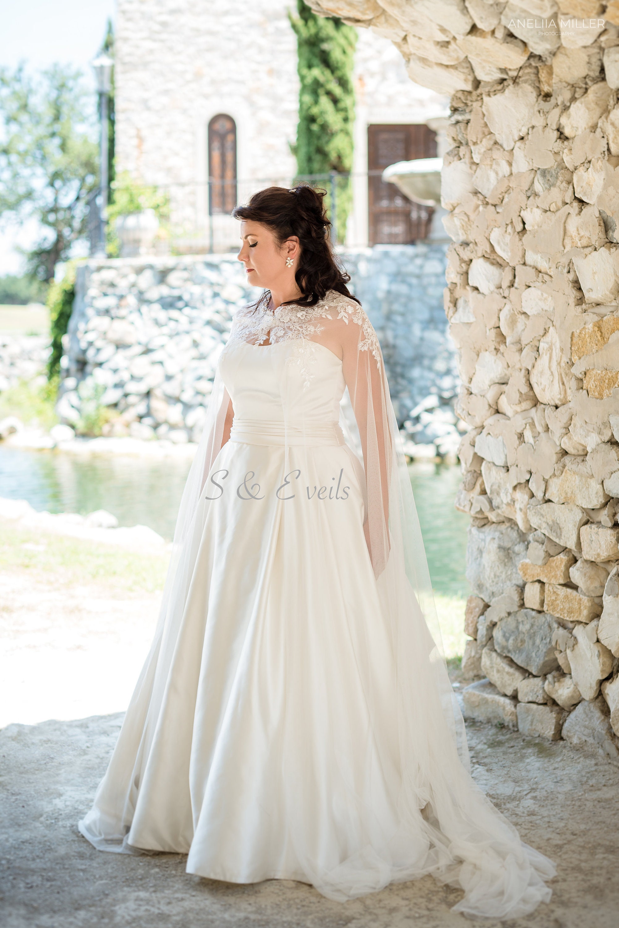 Bridal Cape with Lace