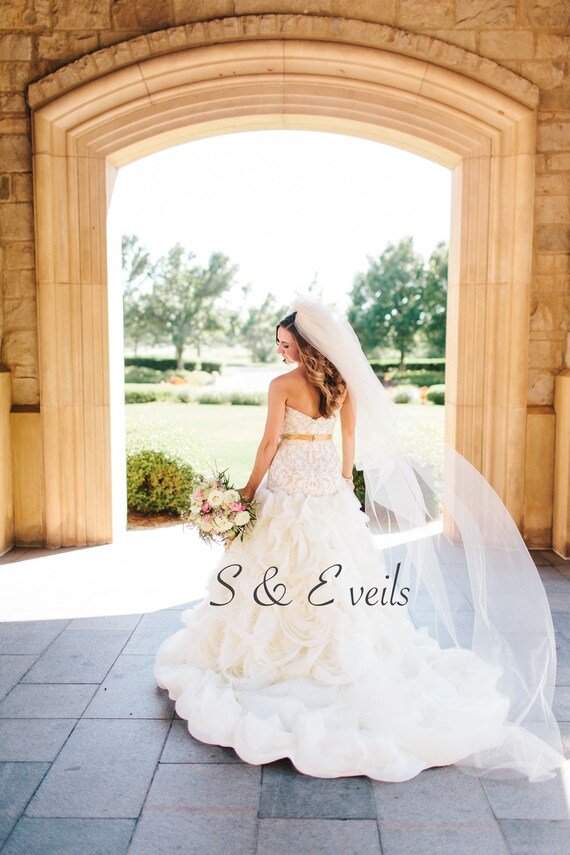 2 Tier Cathedral Bubble Veil | Wedding Veil, Bridal Veil  display picture 1