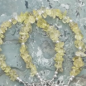 Lemon Quartz and silver Venus charm bracelet, gemstone chips, feminist jewelry, free shipping, gifts for her, jewelry for women image 8