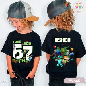 I Was 6 Now I’m 7 Shirt, Six Seven Game Kids Shirt, Funny 67 Meme Birthday Tee, Pixel Gamer 7th Birthday Shirt, Funny Gamer Kid Shirt, IG49