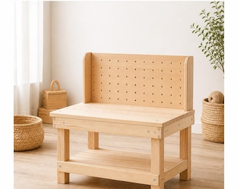 DIY Kids Tool Bench Plans | Montessori Workbench Toy Blueprint (PDF Download)