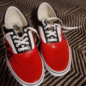 Hand painted canvas shoes