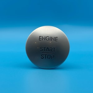 Mercedes Start Stop Button Cover – Engine Start Stop Button Cap – Mercedes Push Start Ignition Cover – Mercedes Interior Accessory