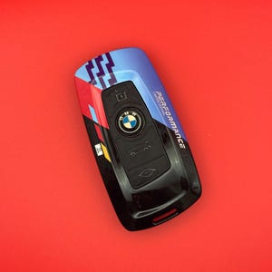 BMW Carbon Fibre Style Key Fob Cover | Smart Key Case | Protective Key Shell | Car Accessory Gift