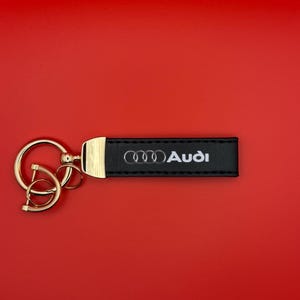 Audi nyckelringsrem | Bilnyckelhållare | Nyckelrem till handleden | Gåva till Audi-ägare