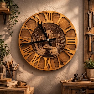 May include: A set of three ceramic mugs with a speckled, cream-colored glaze. Each mug features a different hand-painted floral design in shades of blue, green, and yellow. The mugs have a simple, rounded shape and a comfortable handle.