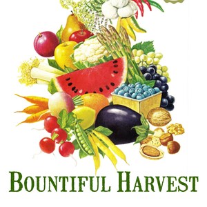 Vintage Bountiful Harvest Fruit Vegetable Print Digital Download, Jpeg of Vintage Plant Botanical Images, Vintage Vegetable Prints
