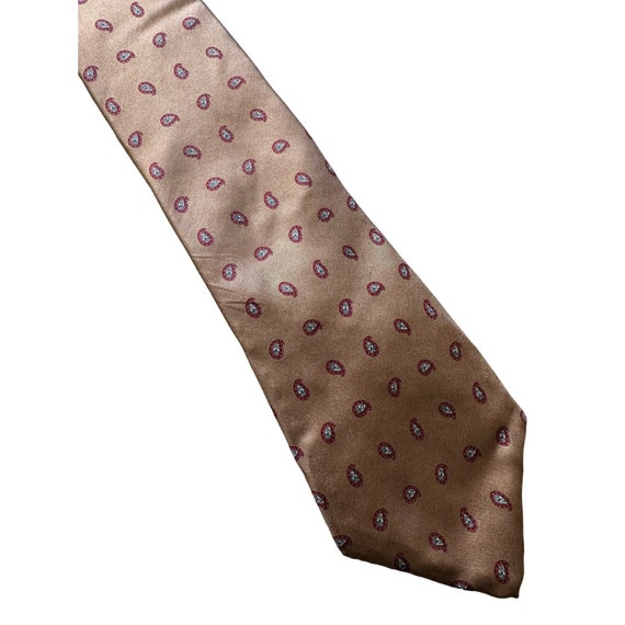 Vintage Kuppenheimer Silk Skinny Paisley Necktie - image 1