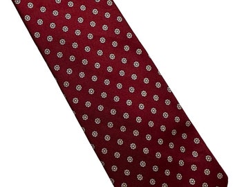 Vintage Briar Maroon Silk Necktie