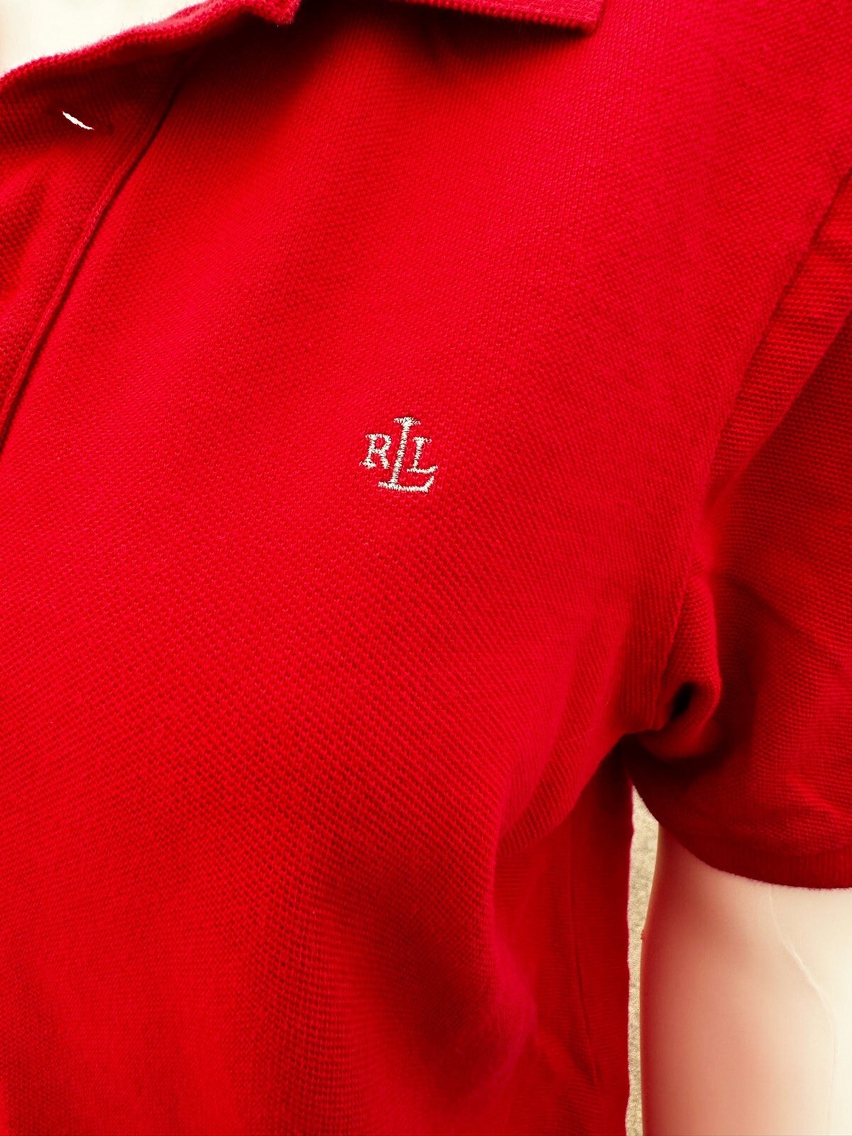 Buy Vintage 90s Ralph Lauren Women's Red Polo Shirt Medium Online