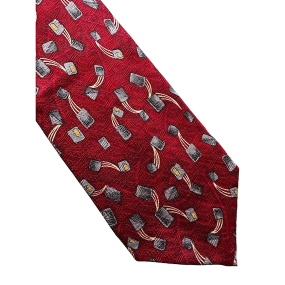 Vintage Red Silk Necktie from Daniel De Fasson - image 1