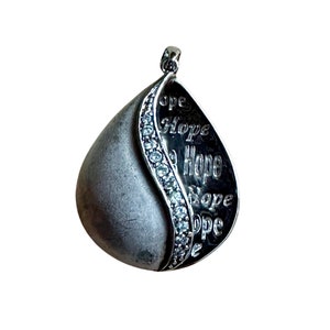 Sterling Silver Hope Pendant