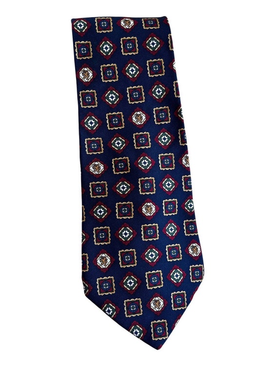 Vintage Tommy Hilfiger Navy 90s Silk Necktie