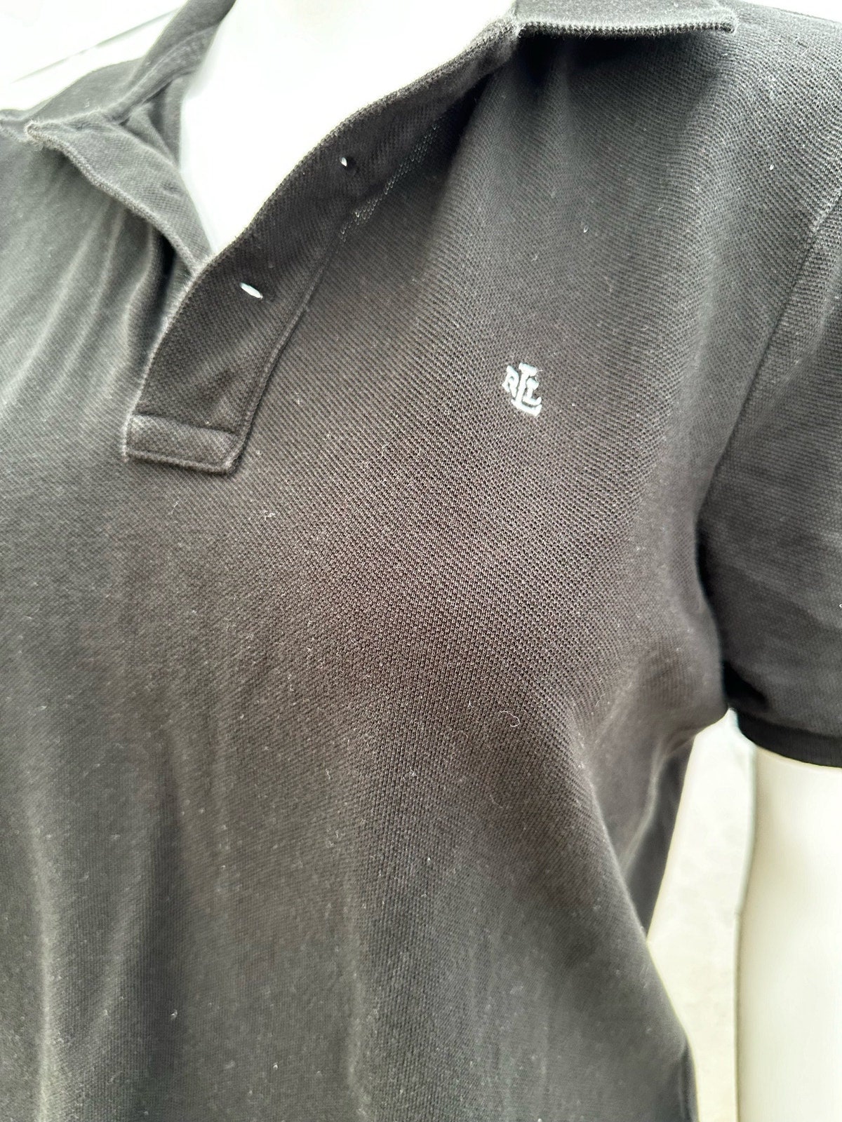 Vintage 90s Ralph Lauren Women's Black Polo Shirt Medium - Etsy