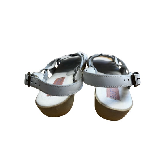 Soft Step White Southwestern Wedge Sandals Sz 7.5 - image 4