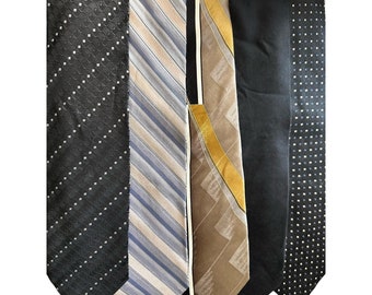 Five George Vintage Silk Neckties
