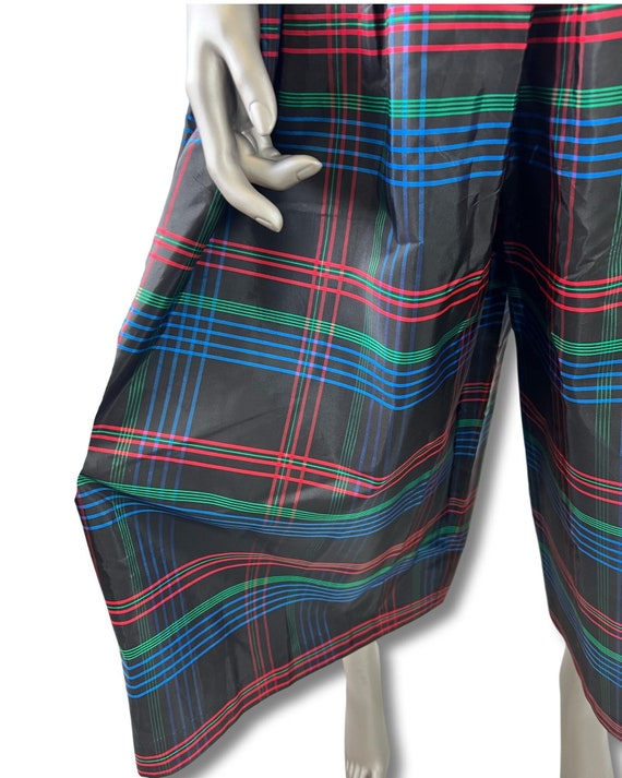 Vintage 1980’S Plaid Culotte Pants Small/Medium - image 5