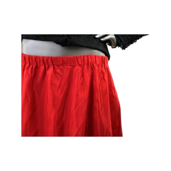 Vintage 1970s Tumbleweeds Red Maxi Skirt Large/XL - image 3
