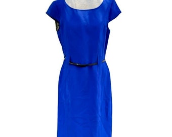 Tahari Blue Day Dress Size 6