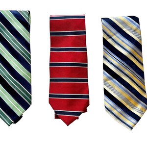 Vintage Stafford Silk Neckties Set of 3 Striped