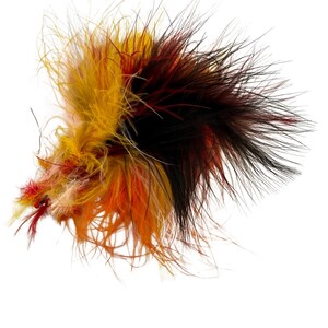 Vintage Dyed Feather Brooch