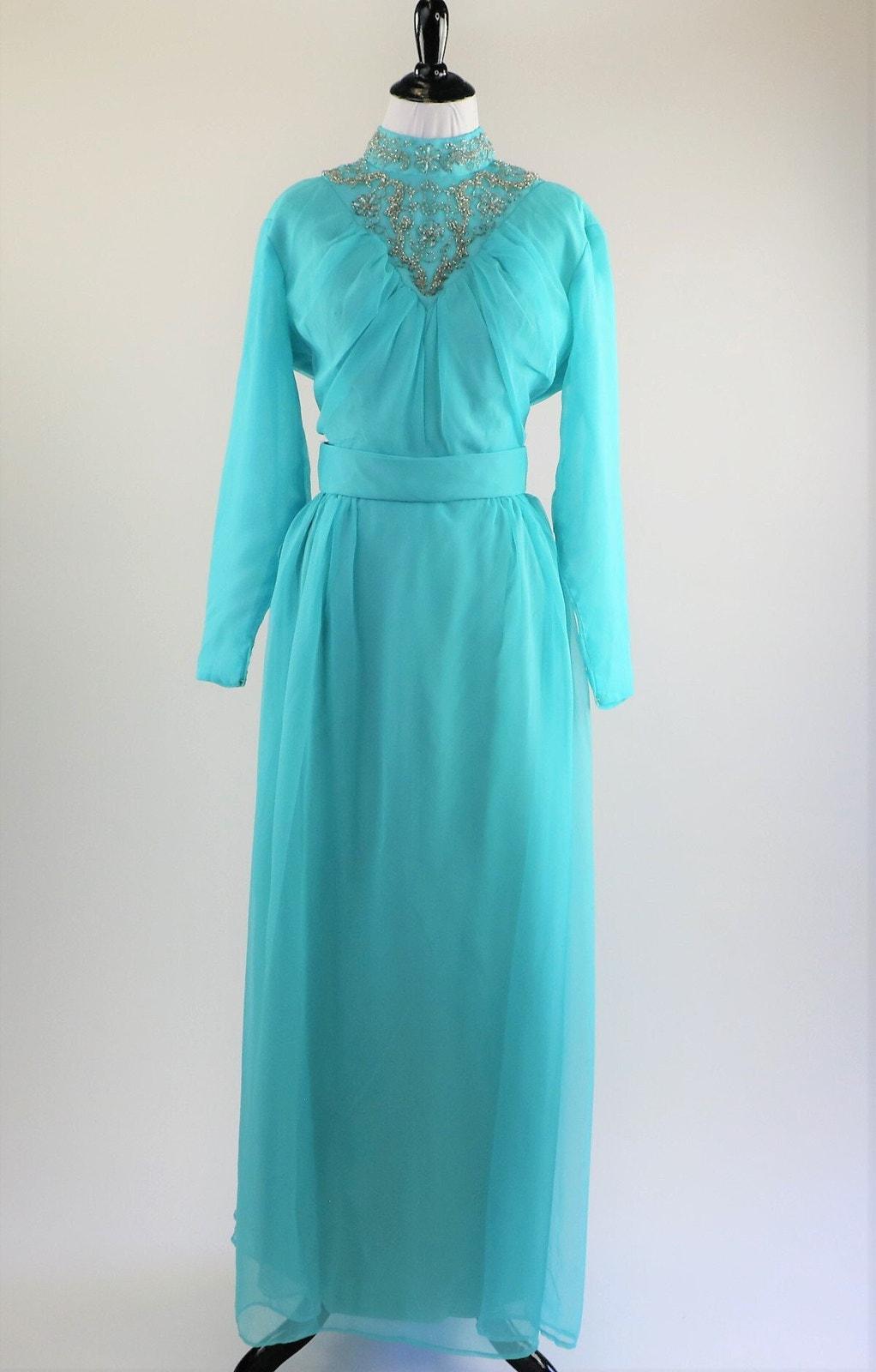 sachin and babi light blue dress Long A-Line Chiffon Bridesmaid Dress, Sleeveless Beaded Bridesmaid Dre   Dairy Bridal