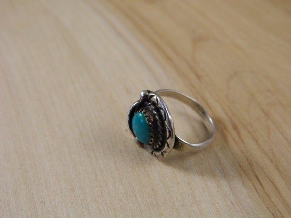 Vintage Turquoise Ring, Native American Turquoise… - image 3