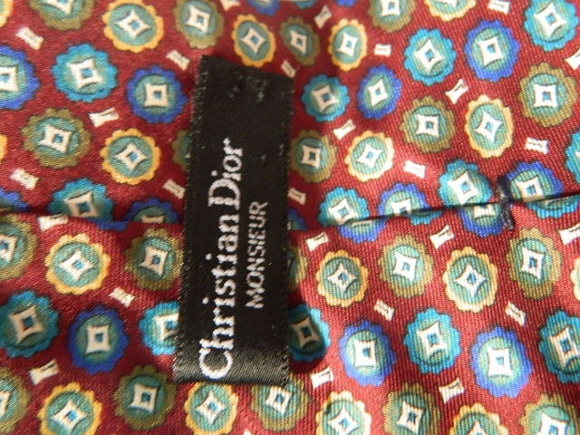 Christian Dior Silk Tie Vintage Wide Tie Christian Dior Silk | Etsy