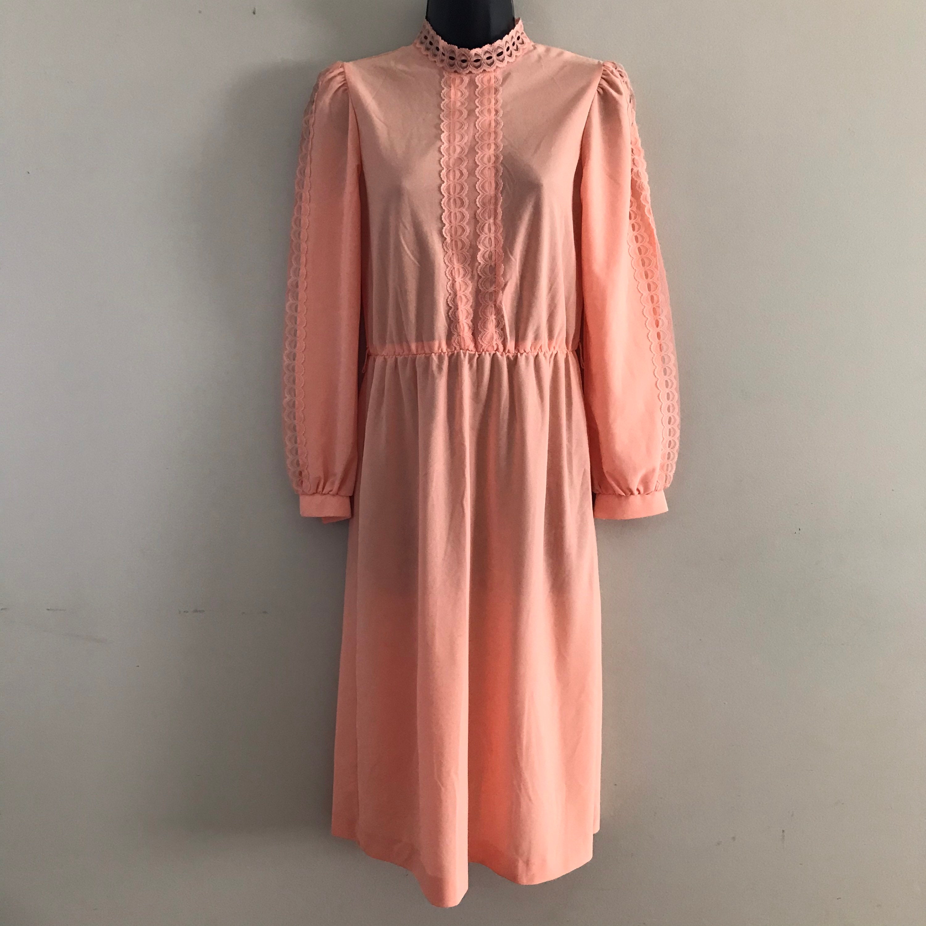 Vintage Peach Jcpenney Long Sleeve 