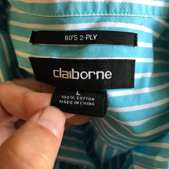80s Style Liz Claiborne Mens Button up Size Large, Vintage
