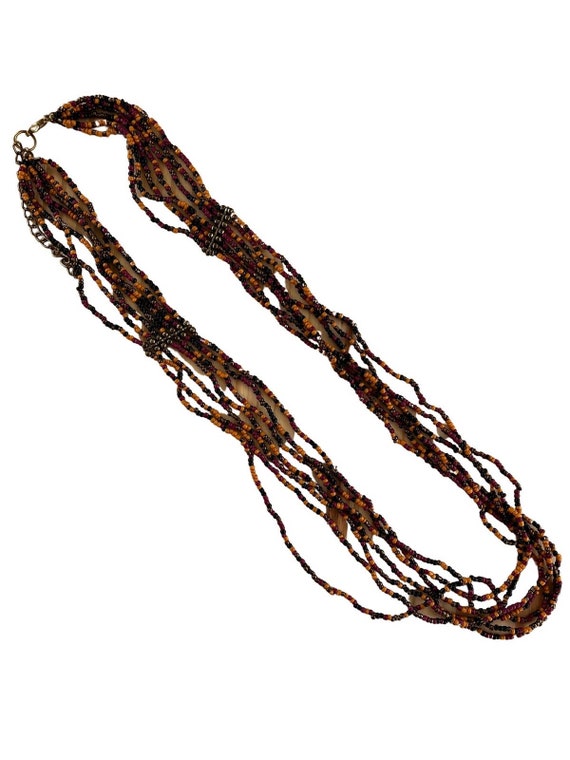 Vintage Multistrand Seed Bead Necklace