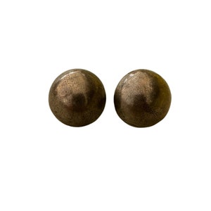Sterling Silver Domed Mexican Screw Back Earrings