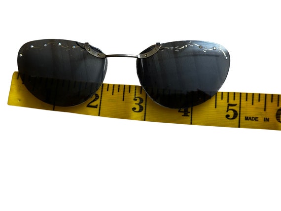 Vintage 60s Clip On Sunglasses - image 5