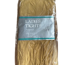 Vintage Yellow Gold Tights NWT One Size