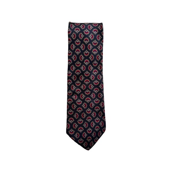 Vintage Stafford Silk Neckties Set of 3 Black - image 2