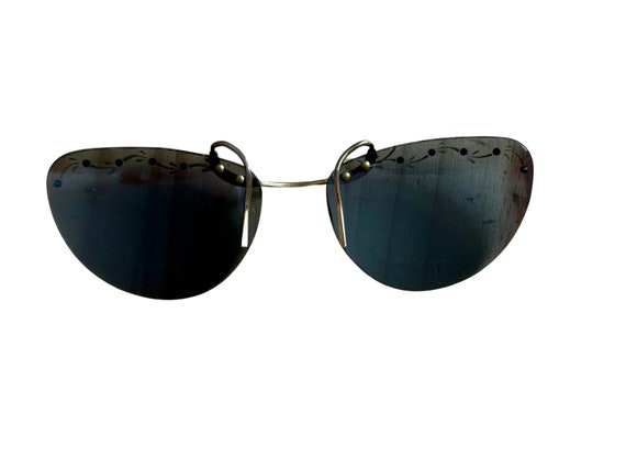 Vintage 60s Clip On Sunglasses - image 2