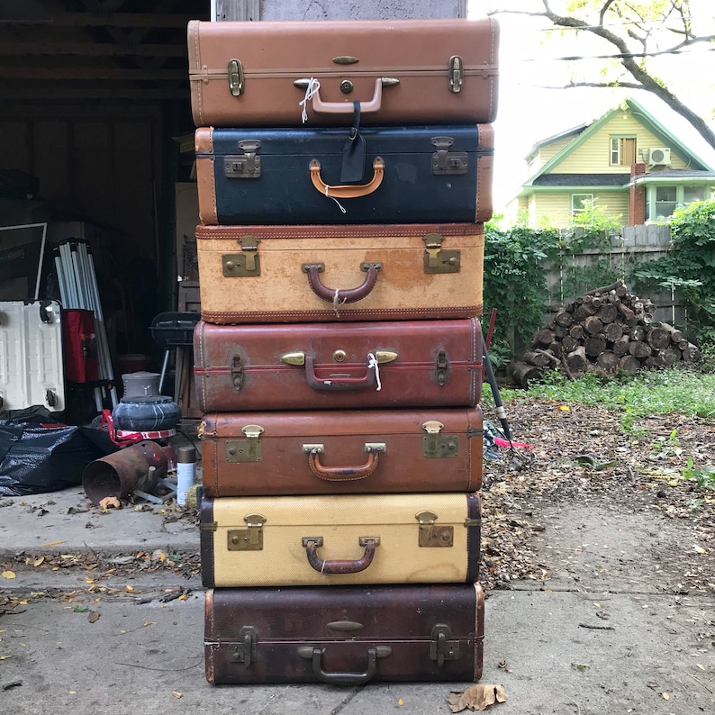 Vintage Suitcase Shelves Small Suitcase Shelves Travel Etsy