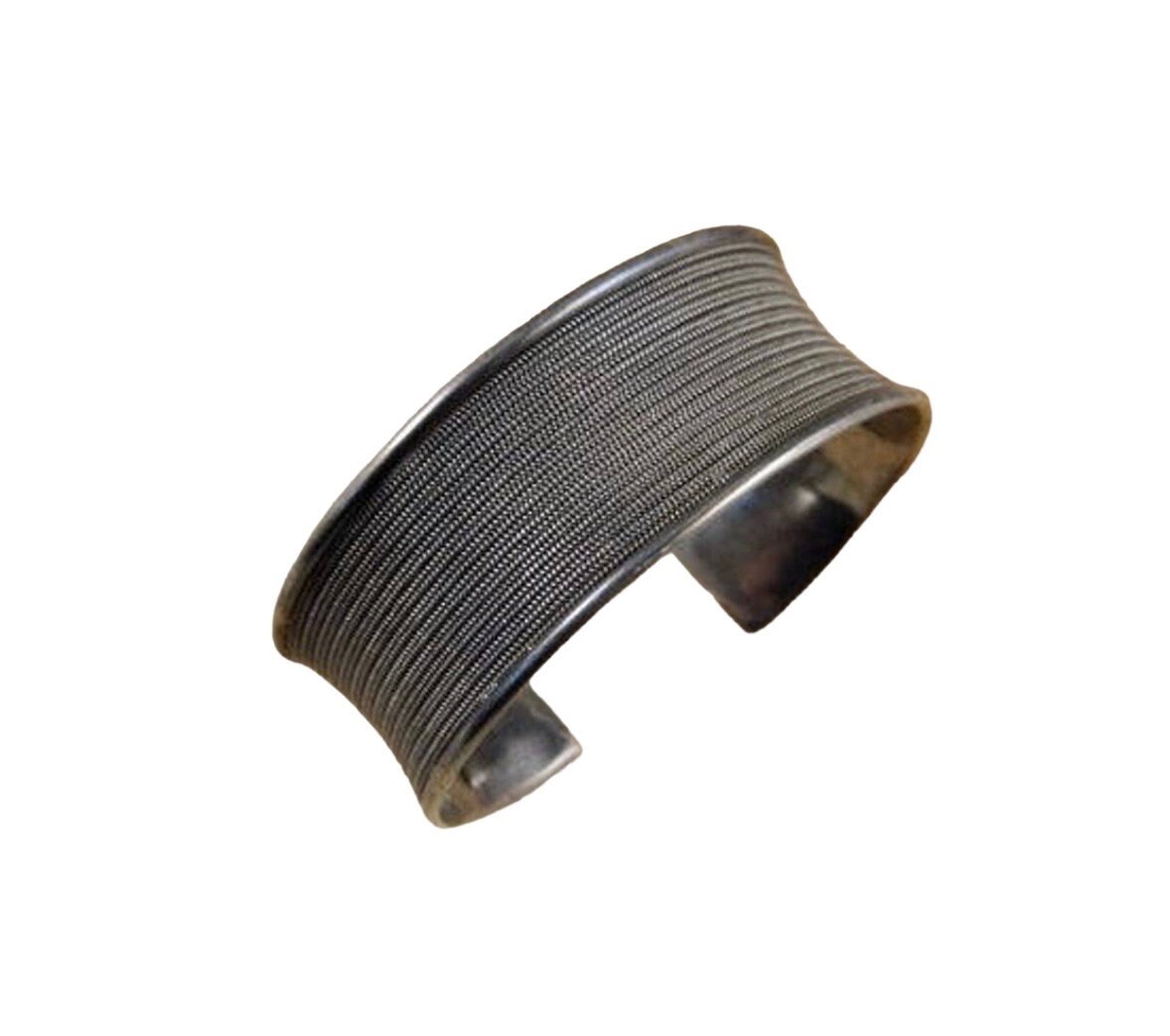 Huge Sterling Silver Wide Cuff Bracelet, Large Victorian