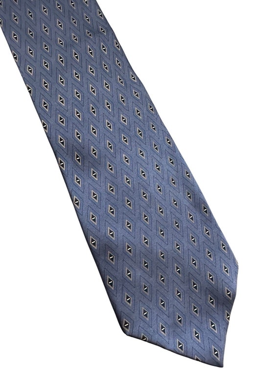 Vintage Bill Blass Blue Silk Necktie - image 1