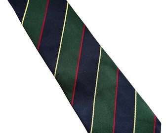 Vintage English Sports Shop Green Bermuda Silk Necktie