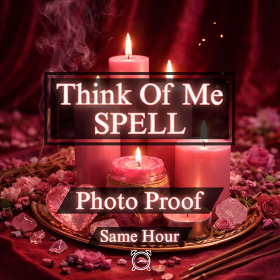 Think of Me Spell | Make Them Think of You All Day | Love and Mind Connection Ritual | Soulmate Attraction