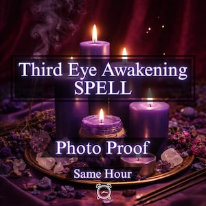 Tredje ögats uppvaknandebesvärjelse, intuitionritual, andligt synljus, psykisk medvetenhet, energiöppning