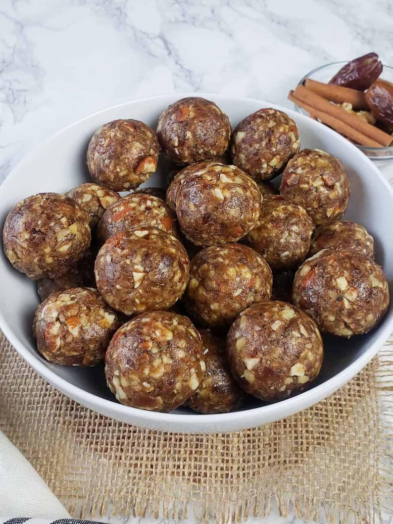 Date & Nuts Energy Balls | No Sugar Added | Vegan | Gluten-free Snack ...