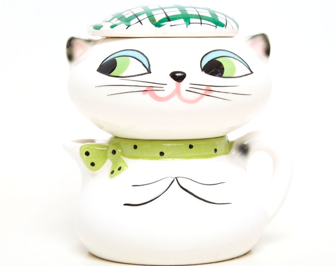 Vintage 1959 Holt Howard COZY KITTEN Stacking Cat Sugar and Creamer 3