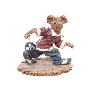 Osos Boyds antiguos - Strike McSpare 9 de 10 no está mal - El jugador de bolos - #228358 - Oso retirado - Resina fundida en frío