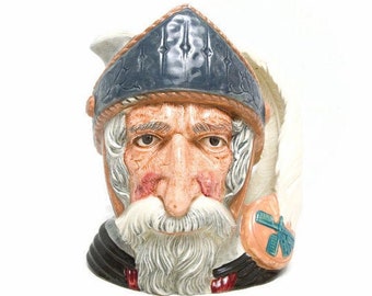 Vintage Royal Doulton DON QUIXOTE Toby Jug: 1956 Porcelain Pitcher, D6455 - Made in England, Collectible British Pottery
