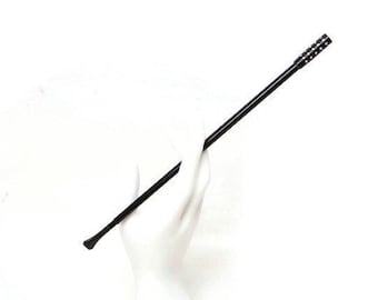 Long Cigarette Holder - Black With Rhinestones -Telescoping Cig Holder - Flapper Gatsby - Smoker Gift
