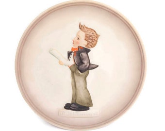 Vintage Goebel W Germany Miniature Plate The M J Hummel Little Music Makers 1984 to 1987 Hand Painted